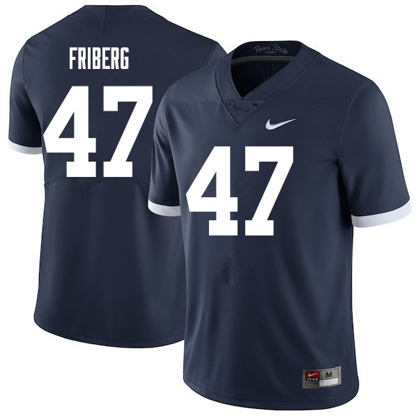 Men #47 Tommy Friberg Penn State Nittany Lions College Football Jerseys Sale-Throwback